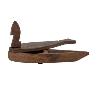 Opbergdoos gerecycled hout bruin Hamida