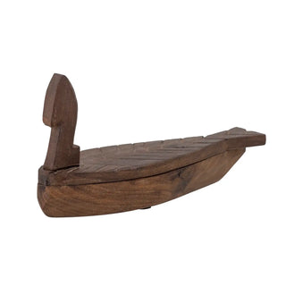 Opbergdoos gerecycled hout bruin Hamida