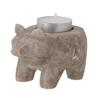 Windlicht Marmor nature Marcietta 9cm