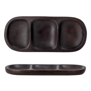 Bandeja mango marrón Vasilia 35cm