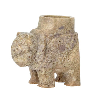 Værteholder i fedtsten brun Novia