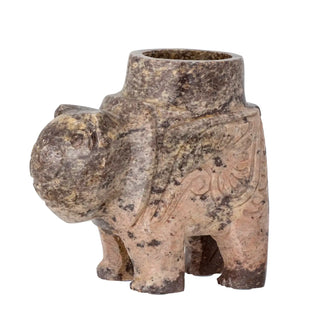 Værteholder i fedtsten brun Novia