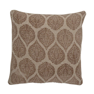 Decorative cushion cotton brown cergy 50x50cm