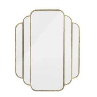 Espejo de pared metal latón Mas 63x80cm