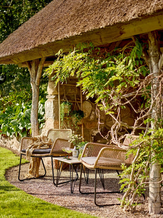 Tavolino da salotto acacia marrone Hampton 90x60cm