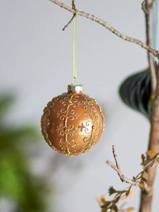 Christmas ornament glass gold Ciri