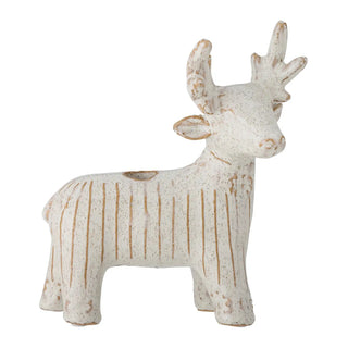 Bougeoir en céramique blanc Elef 19cm