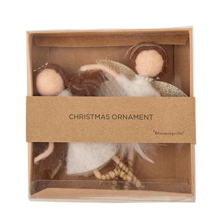 Christmas ornaments angel white Liuka - set of 2