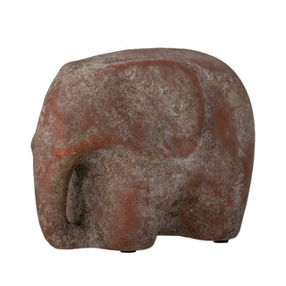 Beeld terracotta bruin Mun 21cm