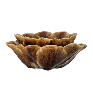 Teelichthalter Keramik braun dinah 12cm