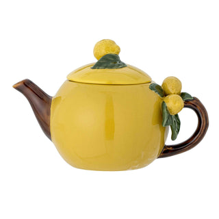 Theepot aardewerk geel Limone 750ml