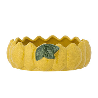 Earthenware bowl yellow Limone 21cm