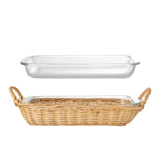 Ovenschaal glas helder Mariam 26x46cm