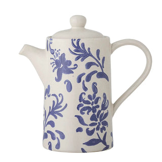 Theepot aardewerk blauw Petunia 800ml
