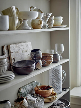 Schaal aardewerk bruin Paula 16cm