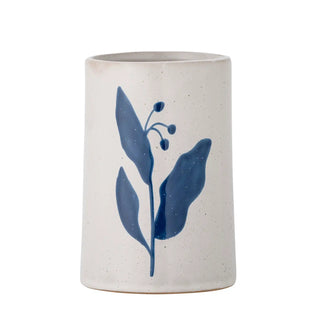 Blue Aurora stoneware bathroom tumbler