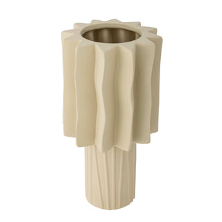 Jarrón de cerámica natural Pethrine 29cm
