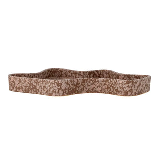 Tablett Keramik braun Lakey 22x29cm