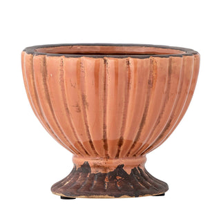 Bloempot terracotta oranje Mavis 15cm