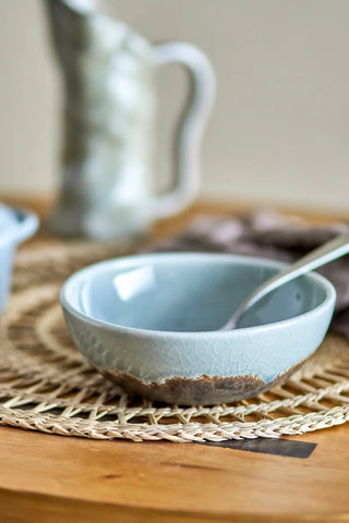 Kom aardewerk bruin Paula 16cm