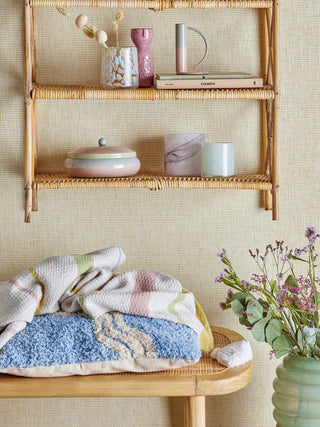 Teelichthalter Glas lila Moore