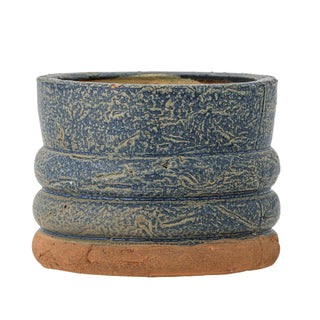 Bloempot terracotta blauw Maizun 18cm