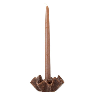 Kandelaar aardewerk bruin Rameeza 12cm