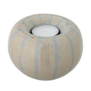 Tealight holder earthenware yellow Agate