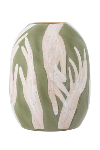 Jarrón cerámica verde Adalena 30cm