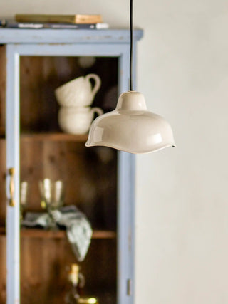 Pantalla de lámpara cerámica gris Garner