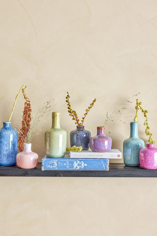 Jarrones cerámica verde Maien - set de 6