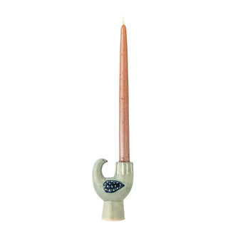 Candelabro de cerámica azul Trudy