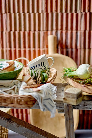 Mok aardewerk blauw Heikki