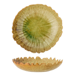 Fuente de loza verde Matino 27cm