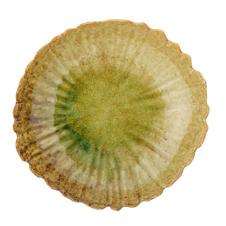 Piatto in terracotta verde Matino 27cm