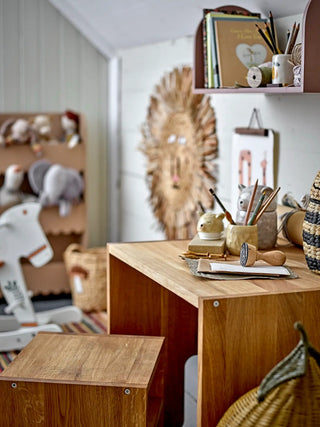 Puk jar with lid earthenware brown 12cm