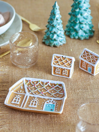 Ceramic plate brown Ginnie