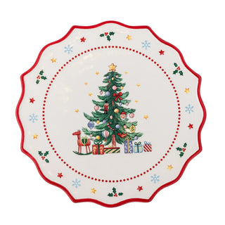 Alzata in ceramica rossa Naive