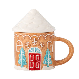 Becher mit Deckel braun Ginnie