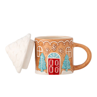 Becher mit Deckel braun Ginnie