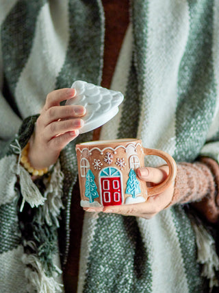 Becher mit Deckel braun Ginnie