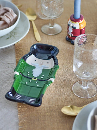 Serveerschaal aardewerk groen Feast 27cm