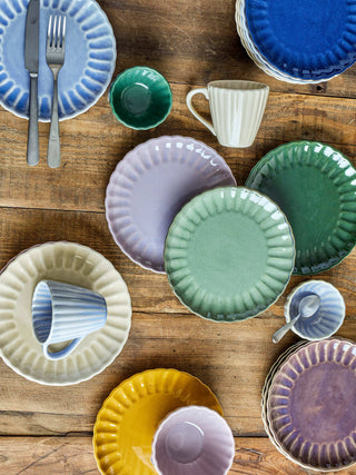 Bord aardewerk blauw Latina 20cm