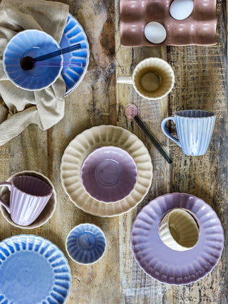 Bord aardewerk roze Latina