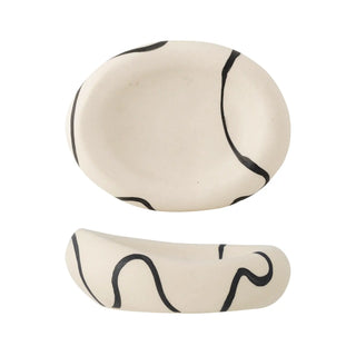 Schaal aardewerk wit Minna 14cm