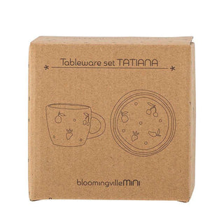 Tatiana tableware set ceramic natural - set of 2