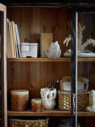 Scultura in poliresina rosa Henri 18cm