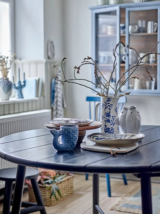 Vaas aardewerk blauw Ariella 15cm