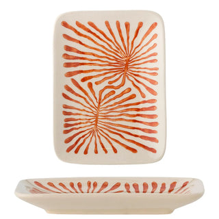 Cuenco de cerámica rojo Fauni