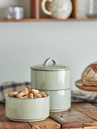 Vorratsdose Keramik grün Ebba